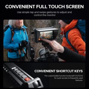 VILTROX DC-X2 2000Nits Monitor de campo de video, pantalla táctil de 6 pulgadas, 4K HDMI en cámara, monitor de video Full HD 1920x1080 Lut 3D, desfile RGB