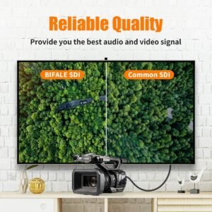 Cable  3G SDI de Choseal,cable BNC a BNC resistente de 75 ohmios,1080P/35metros