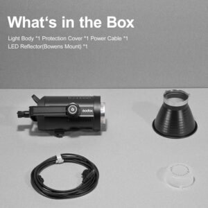 Godox SL150III Luz de video LED, luz continua LED de 160W 73600Lux con efe