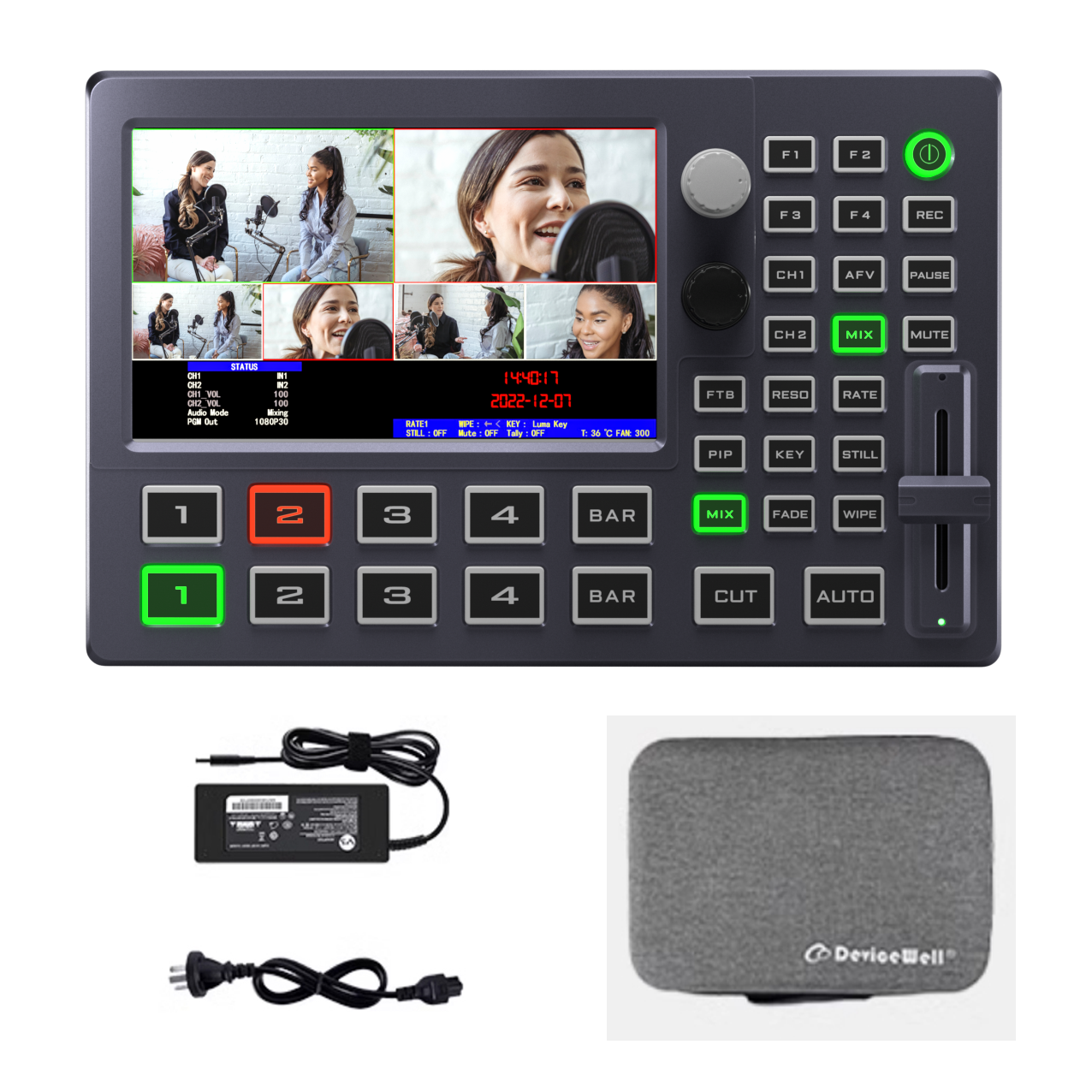 Switcher HDS8101, HDMI pantalla de 5" - Image 4