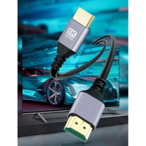 Cable HDMI 2.1 flexible suave 8K de 5 metro cable HDMI de alta velocidad de 48Gbps, 8K60Hz y 4K120Hz
