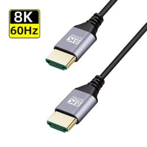 Cable HDMI 2.1 flexible suave 8K de 5 metro cable HDMI de alta velocidad de 48Gbps, 8K60Hz y 4K120Hz