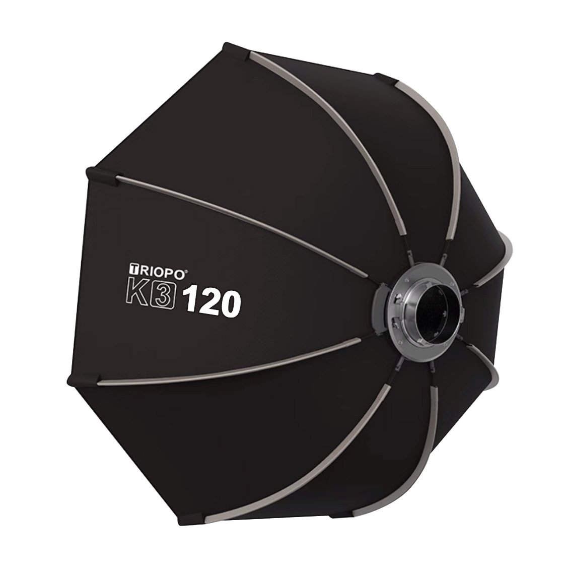 Softbox parabólico TRIOPO K3-120 de 120cm, Bowen, armado rápido