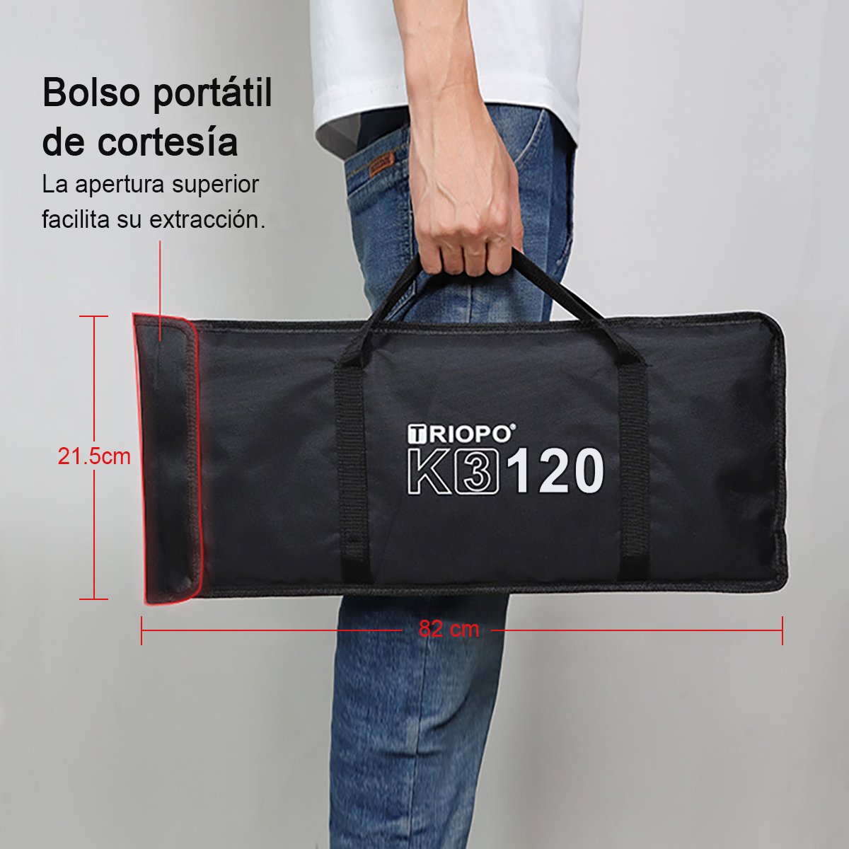 Softbox parabólico TRIOPO K3-120 de 120cm, Bowen, armado rápido - Image 6