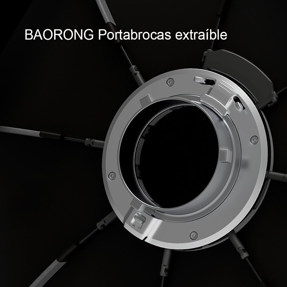 Softbox parabólico TRIOPO K3-120 de 120cm, Bowen, armado rápido - Image 3