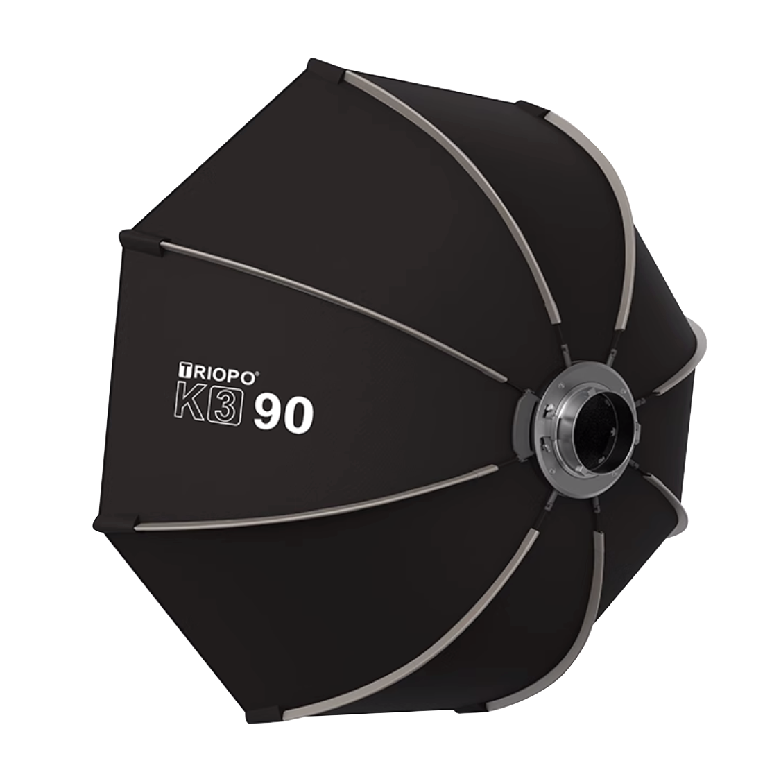 Softbox parabólico TRIOPO K3-90 de 90cm, Bowen, armado rápido