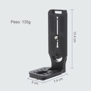Galleta Bracket en L universal para trípodes estabilizadores y gimbals
