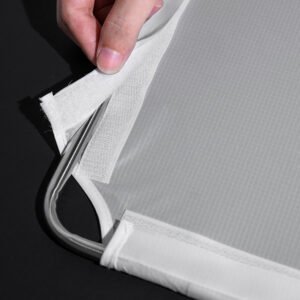 Bandera reflectora de luz de 76 x 91 cm con marco, cubierta 5 en 1