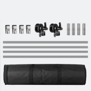 Difusor de luz (No incluye base) 2.4x2.4m,suave, sin costuras, de tela de difusión blanca