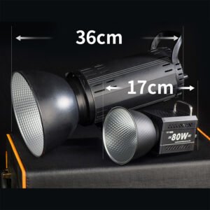 ZU80-Mini luz de fotografía portátil de 80W, Mini Bowen