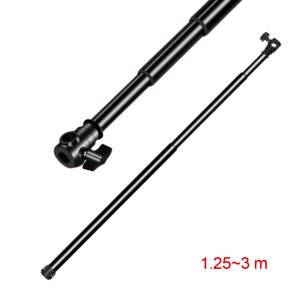 Travesaño telescópico integrado, aleación de aluminio, 1.25~3m