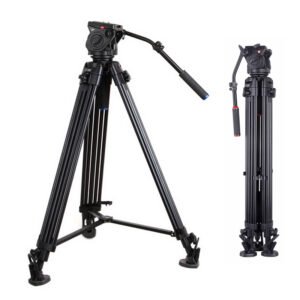 KingJoy VT-3500+VT-3530 Tripode de video, 210cm, soporte de carga15kg.