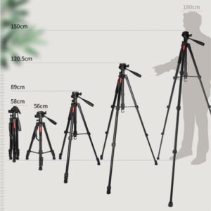 KINGJOY VT-890H Trípode portátil de aleación de aluminio, 58-178cm