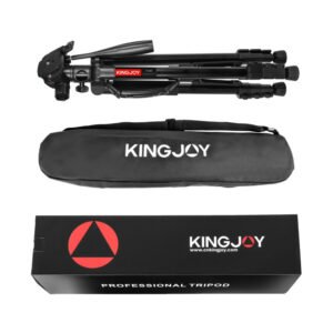 KINGJOY VT-890H Trípode portátil de aleación de aluminio, 58-178cm