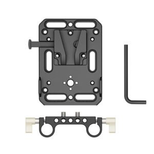 Base para V-Mount ZGCINE con abrazadera de varilla doble 15mm