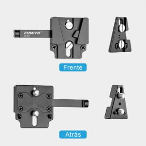 Base de placa de hebilla en forma de V, placa de liberación rápida