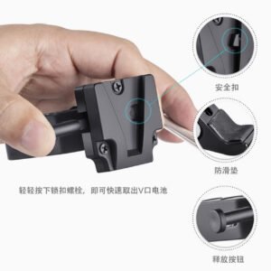 Adecuado para placa colgante con hebilla de batería Sony V con clip de garra de cangrejo