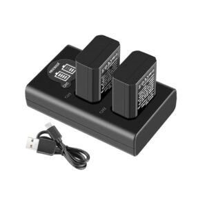 NEEWER NP-FW50 Juego de cargador de batería para SONY cámara NP-FW50 compatible