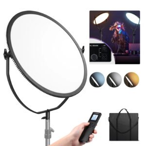 NEEWER NL-500ARC Luz LED redonda bicolor ultradelgada de 24" y 120 W