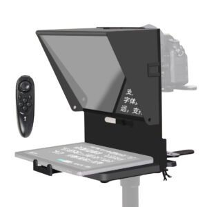 Teleprónter 12'' ajustable iPad/Tablet/teléfono inteligente