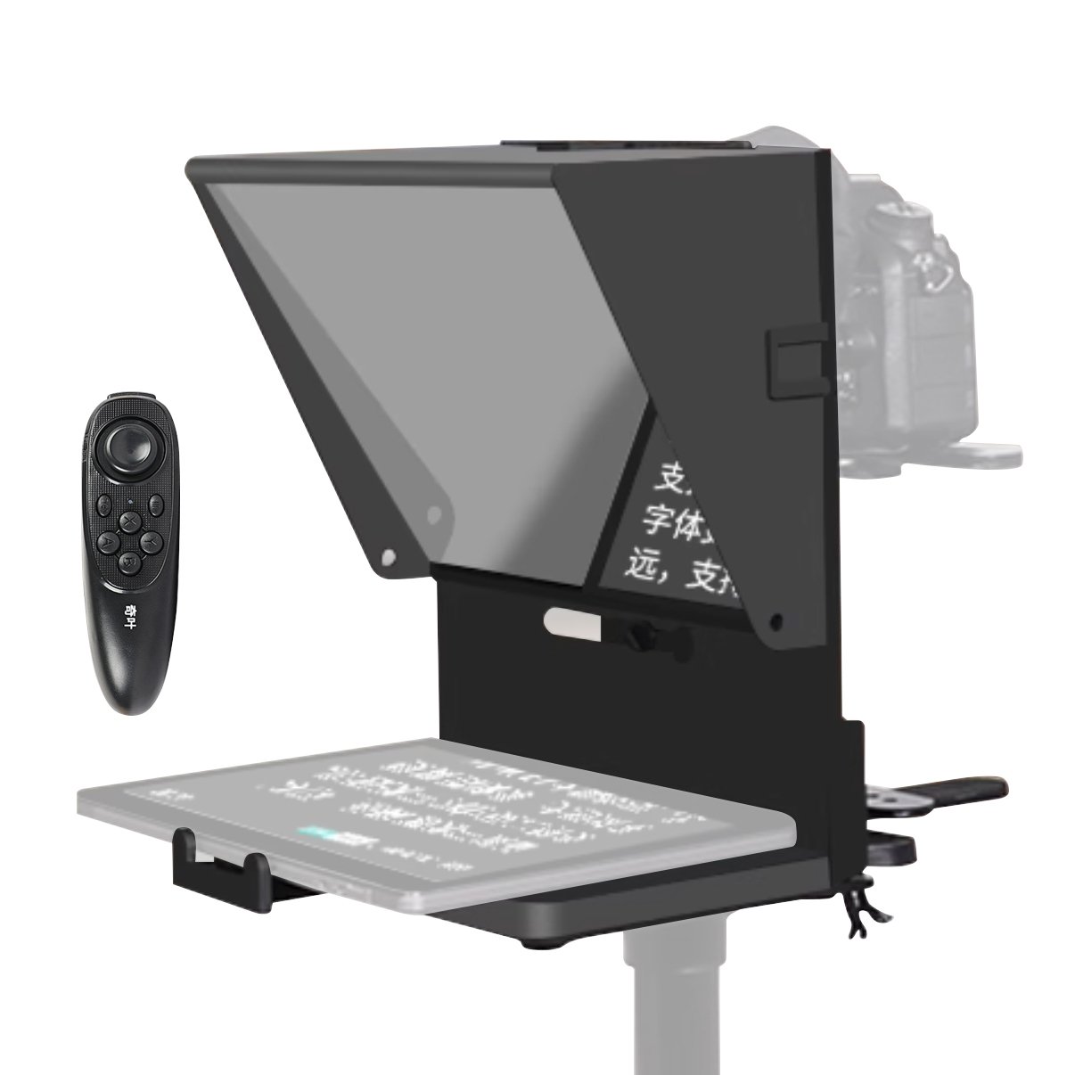 Teleprónter 12'' ajustable iPad/Tablet/teléfono inteligente
