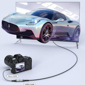 Adaptador Micro HDMI a HDMI 4K a 60Hz 4K Micro HDMI macho a HDMI 2.1 Adaptador hembra