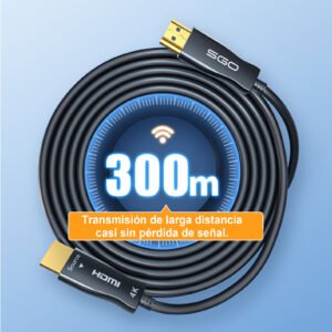 HDMI óptico, 4K@60Hz, HDMI 2.0, 18Gbps, 35m, Sincronización de audio y vídeo