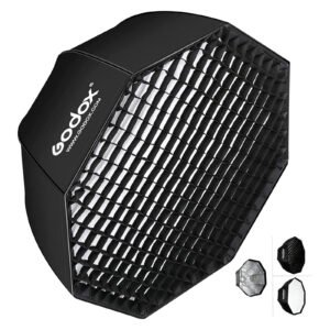 Godox SB-UE 95 cm /37.4 in Softbox Paraguas Octágono Bowens Mount, con rejilla de panal