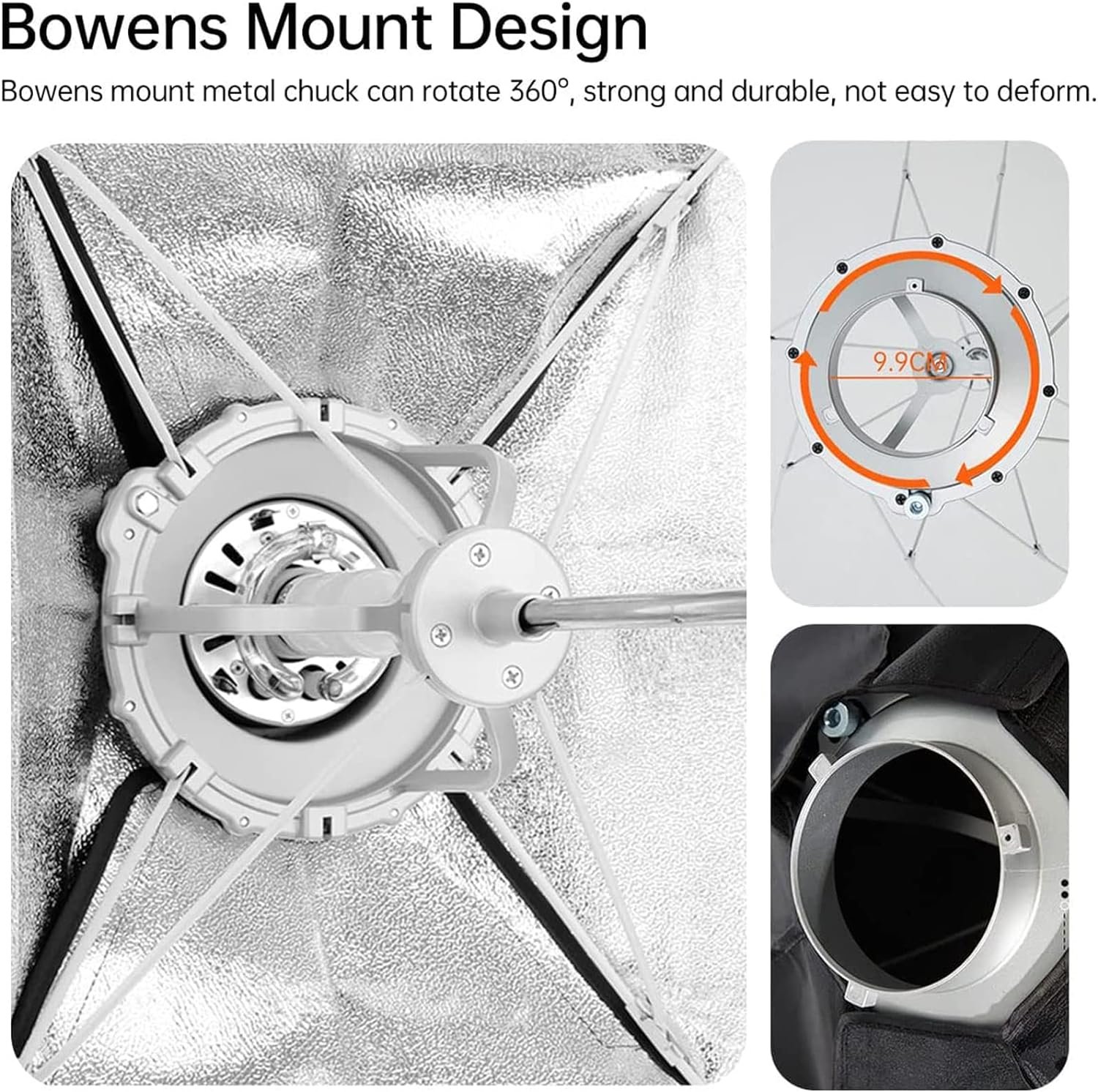 Godox SB-UE 95 cm /37.4 in Softbox Paraguas Octágono Bowens Mount, con rejilla de panal - Image 6