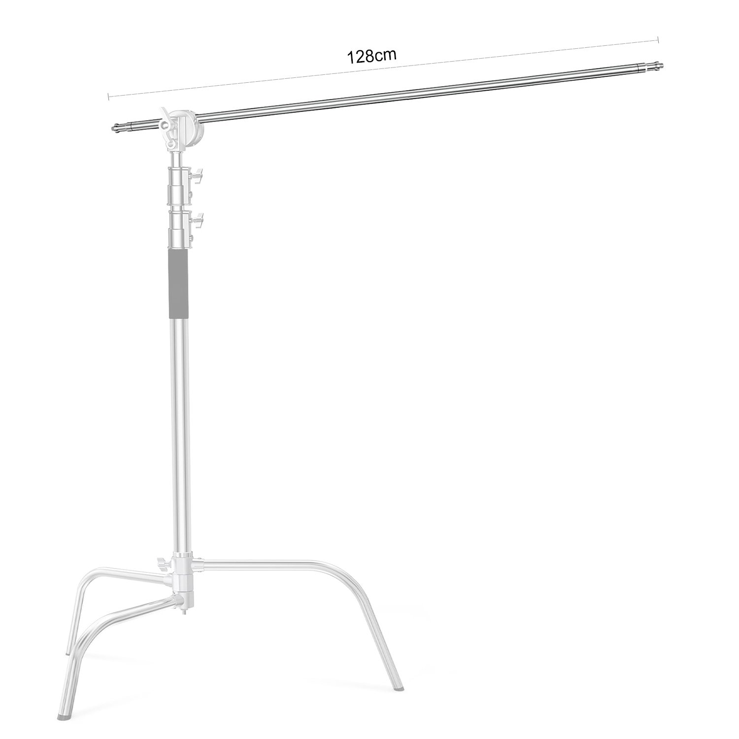 Brazo horizontal para Pedestal C-Stand, Acero inoxidable, 1.28m - Image 2