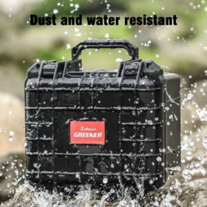 Maleta rígida negra GREENER G30 con espuma pre cortada, 16.6 litros