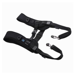 PULUZ Correa para cámara de doble hombro, arnés de correa de cámara de liberación rápida ajustable