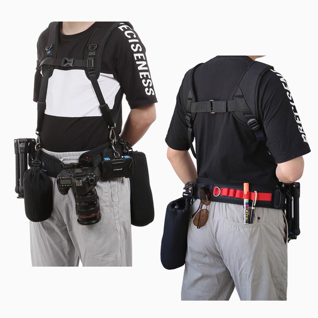 Correa para cámara de hombro + juego de cinturón multifuncional - Image 2
