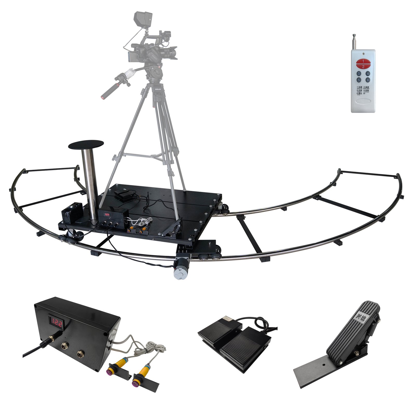 la pista de fotografía tripulada