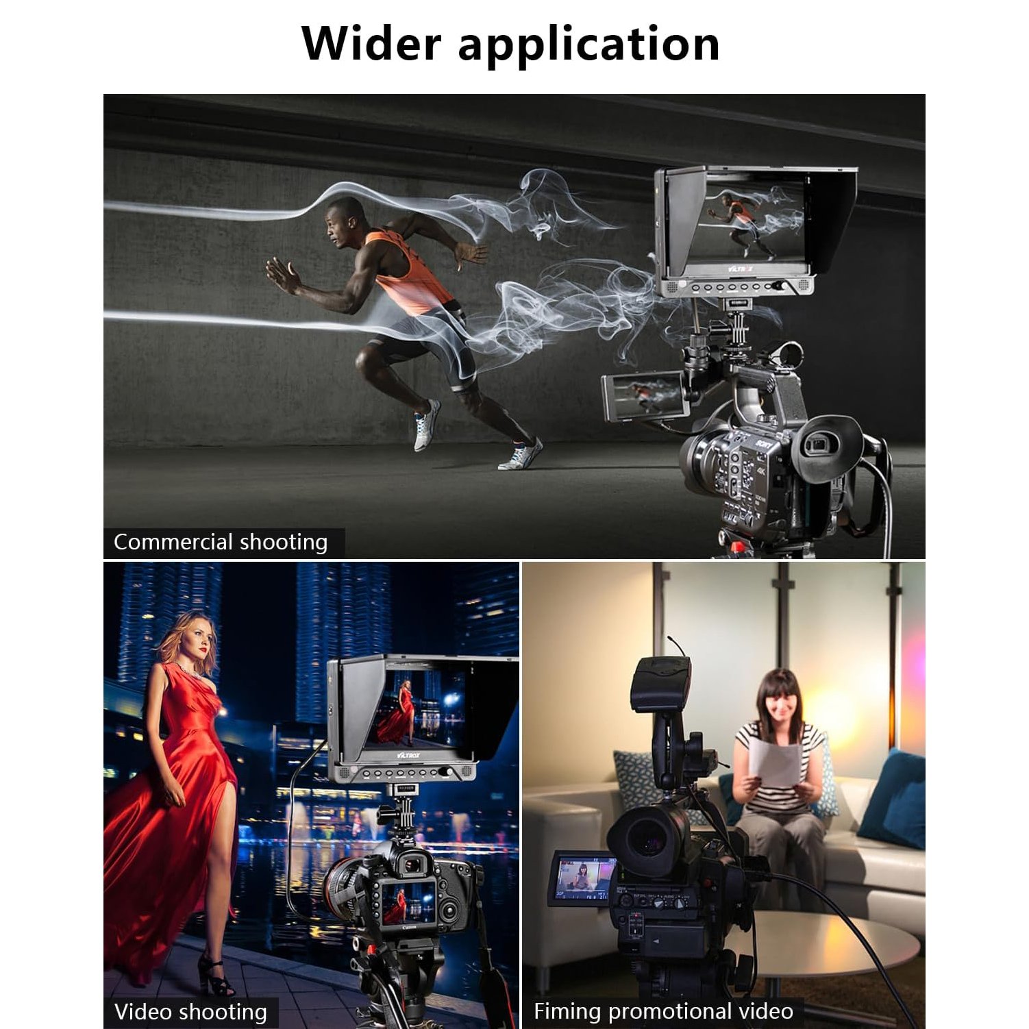 VILTROX DC-70EX monitor de cámara y video LCD 4K HD entrada y salida HDMI/SDI/AV - Image 5